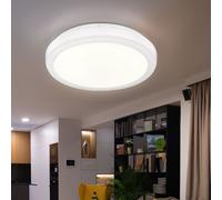 Plafoniera Lampada Sala Pranzo LED Rotondo da Pavimento Marmorizzata D 33,5cm