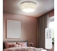 Plafoniera Lampada Sala Pranzo Regolatore Telecomando Cristalli LED 50cm [EEK: Inaditato]