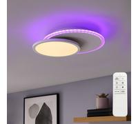 Plafoniera Lampada Sala Pranzo Retroilluminato Regolatore Telecomando RGB LED [EEK: Inaditato]