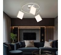 Plafoniera Lampada Sala Pranzo Rondella Regolatore Regolabile LED D 28 CM