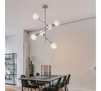 Plafoniera Lampada Sala Pranzo Spot Orientabile 6 Fiamma E14 Papiergeflecht [EEK: Non valutato]