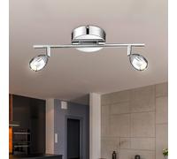 Plafoniera Lampada Spot Plafoniera LED Lampada da Cucina Mobile Cromo L 38 CM