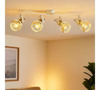 Plafoniera Lampada Spot Simil Legno da Cucina Orientabile LED 72 CM [EEK: G]