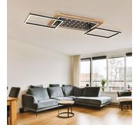 Plafoniera Lampada Ufficio Mobile LED Simil Legno 3 Livelli Interruttore [EEK: Non valutato]