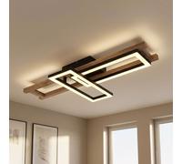Plafoniera Lampada Wood Lampada Sala Pranzo Regolabile LED L 69 CM