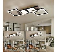 Plafoniera Lampada Wood Plafoniera LED Luce Sala da Pranzo Regolabile Nero [EEK: Non valutato]