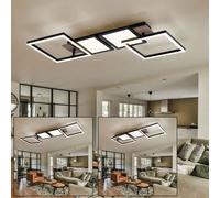 Plafoniera Lampada Wood Plafoniera LED Luce Sala da Pranzo Regolabile Nero [EEK: Non valutato]