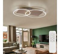 Plafoniera Lampada Wood Sala Pranzo LED Regolatore Telecomando [EEK: Non valutato]