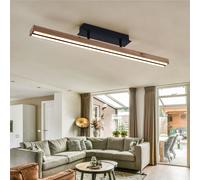 Plafoniera Lampada Wood Sala Pranzo Nero 3 Livelli LED [EEK: E]