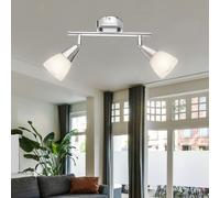 Plafoniera Lampadario Camera Letto 2 Fiamma E14 Binario Faretti Spot Mobile [EEK: Non valutato]