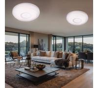 Plafoniera Lampadario Camera Letto Bianco LED Lampada da Pavimento Acryl 2er Set
