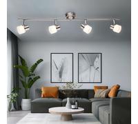 Plafoniera Lampadario Camera Letto Plafoniera Argento LED Lampada Spot Mobile