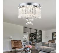 Lampada A Soffitto In Cristallo Lampadario Lampada Da Soggiorno Cromata LED