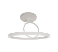 Plafoniera Lampadario LED 37W 4000lm Doppio Anelli Incrociate Colore Bianco D495