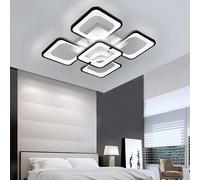 Plafoniera Lampadario LED a soffitto a sospensione telecomando moderno 65W Nero
