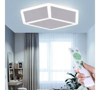 Plafoniera lampadario luce da soffitto moderna a led 37w forma cubo 3D Bluetooth