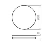 Plafoniera LED 12W CCT O W BENO ECO 38380