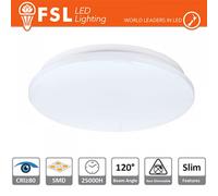 Plafoniera LED 13W 4000K 120° CRI80 Bianco Freddo 26x5,5cm Moderna