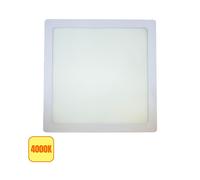 Plafoniera LED 20W Quadrata 21x21 cm - 4000K, 2000 LM, Eco Energia