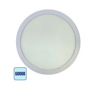 Plafoniera LED 20W Rotonda Ø206mm - 6000K, 2000 LM, Risparmio Energia