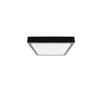Plafoniera LED 24W 2400lm 4000K IP44 quadrata latte nero 7673
