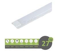 Plafoniera led 27w 60cm da soffitto parete lineare moderna neon rettangolare