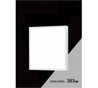 Plafoniera led 30 watt 3 luci luce bianca calda naturale pannello + cornice