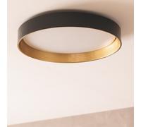 LEDKIA LIGHTING - Plafoniera LED Circolare | 30W CCT Selezionabile | Ø550 mm Metallo | Luce Calda, Neutra, Fredda | 2400 lm | Bianco, Metallo