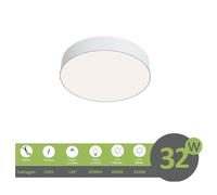 Plafoniera led 32w tonda bianco design moderno pannello lampada da soffitto circ