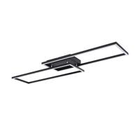Plafoniera LED 36 watt 3 livelli di luce tramite interruttore a parete CCT nero bianco opale