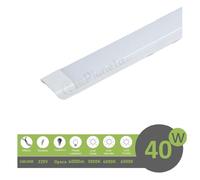 Plafoniera led 40w 90cm da soffitto parete lineare moderna neon rettangolare