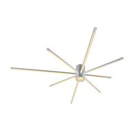 Plafoniera LED 42W design forma ragno con 8 luci alluminio bianco/nero 94cm [EEK: E]