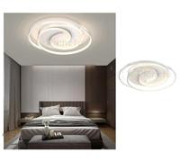 Plafoniera led 45w cerchio spirale vortice bianco lampadario da soffitto moderno