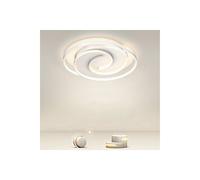 PLAFONIERA LED 45W CERCHIO SPIRALE VORTICE BIANCO LAMPADARIO SOFFITTO LUCE 4000K