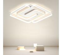Plafoniera led 48w quadrata spirale vortice lampadario da soffitto moderno ip20 [EEK: A+++]