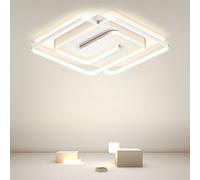 Plafoniera led 48w quadrata spirale vortice lampadario da soffitto moderno ip20 [EEK: A+++]