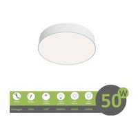 Plafoniera led 50w tonda bianco design moderno pannello lampada da soffitto circ