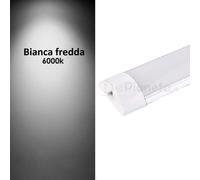 Plafoniera led 60w 150cm collegabile in serie barra prolungabile lineare sottope
