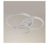 PLAFONIERA LED 72W 3 CERCHI EFFETTO CRISTALLO CON TELECOMANDO ANELLI BIANCO 3180