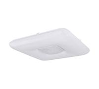 Plafoniera LED a cielo stellato lampada da soffitto lampada da soggiorno lampada da sala da pranzo, anello cromato cristalli di plastica trasparenti, metallo cromato, 24 W 1600lm 3000K, L x L x H 43 x