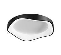 PLAFONIERA LED A ONDA NERO 38 WATT ULTRA MODERNA TRE COLORAZIONI DI LUCE C53-N3C