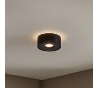 Plafoniera LED Arcchio Rotari, Ø 12 cm, luce verso l'alto e verso il basso, nera Arcchio