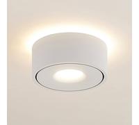 Plafoniera LED Arcchio Rotari, bianco, su e giù, alluminio Arcchio