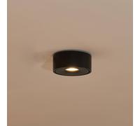 Plafoniera LED Arcchio Rotari, nera, metallo, Ø 12 cm Arcchio