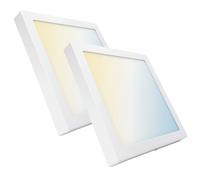 Plafoniera LED ATOMANT da superficie quadrata 30x30 cm 24 W, CCT (selettore colore bianco caldo, neutro e freddo), 2200 lumen, driver incluso, installazione rapida e pulita, ideale per cucine,