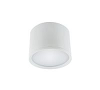 Plafoniera LED bianca Ø 10 cm H: 7 cm piccola alluminio 4100 K 580 lm bianco neutro versatile faretto da soffitto soggiorno lampada da soffitto a superficie
