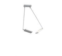 PLAFONIERA LED BOOK GRIGIA 36W 3640LM 3000K 15-200X85CM ORIENTABILE