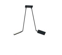 PLAFONIERA LED BOOK NERA 36W 3640LM 3000K 15-200X85CM ORIENTABILE