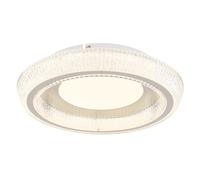 Plafoniera LED CCT crystal light white round daylight lamp crystals, metallo, 36W 2600Lm bianco caldo-bianco freddo, D 40 cm