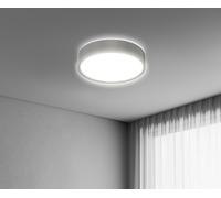 Plafoniera LED Century Blanca Luxe grigio 24W Luce Selezionabile 3000K/4000K/650